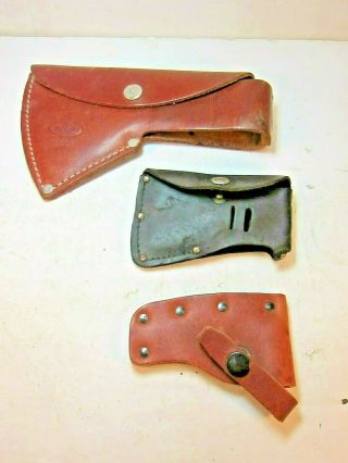 Vintage Leather Covers For Single Bit Axes