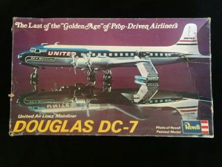 United Airlines Dc - 7 Mainliner Model Airplane Kit