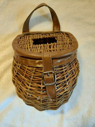 Vintage Fishing Wicker Basket