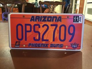 2011 Arizona Phoenix Suns License Plate