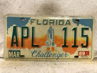1989 Florida Challenger License Plate