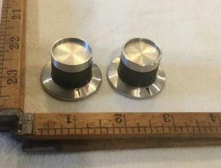 One Nos Vintage Stereo Amp Knob 1 Inch With Brass 1/4 In Shaft Socket & Setscrew