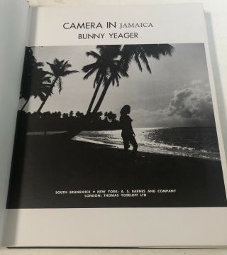 Vintage Bunny Yeager Camera In Jamaica Book 1st Edition 1967 2