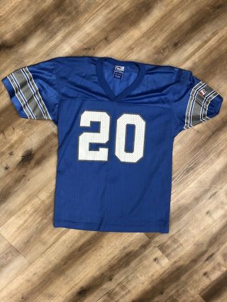Barry Sanders Detroit Lions Vintage 90s Champion Nfl Football Jersey Youth Large