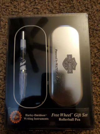 Harley Davidson Pen By Waterman Wheel Gift Set Wolf