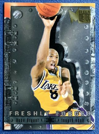 1996 - 97 Kobe Bryant Fleer Metal Freshly Forged Rc,  3 Of 15 Insert Card Lakers