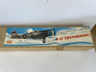 Vintage House Of Balsa P - 47 Thunderbolt 1/2a Cox Model Airplane Kit Rc