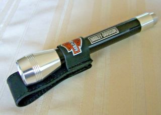Harley Davidson Mini Pen Flashlight With Belt Holster Unit