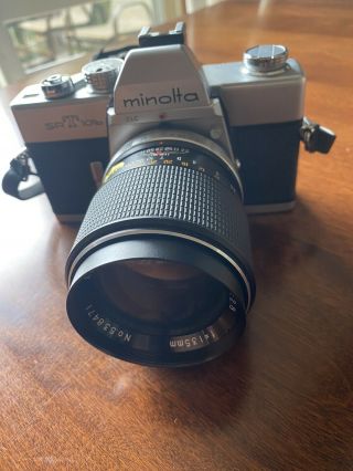 Minolta Srt 101b Film Camera 35mm Vintage With Lens 2