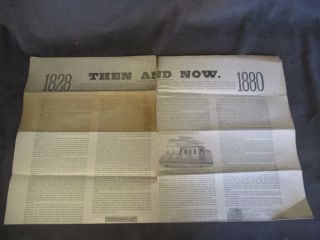 1880 Then And Now Baltimore & Ohio B&o Railroad Newspaper Ch2p