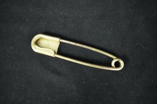 Vintage Large Brass Safety Pin