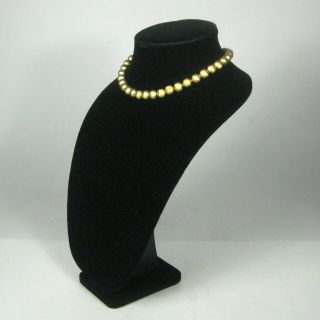 Monet Necklace Women 15 In VTG 70s 60s Estate Strand Collar Choker Goldtone 3