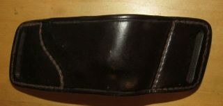 Vintage Don Hume No.  3 Brown Leather Small Frame Revolver Belt Holster
