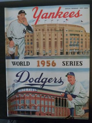 1956 World Series Program - York Yankees Vs Brooklyn Dodgers - Baseball
