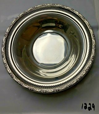 Frank M.  Whiting Sterling Silver Bowl " Rose Of Sharon " 190 Grams