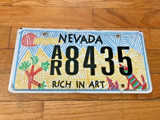 Nevada Rich In Art License Plate