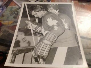 Bobby Orr 1976 Team Canada Nhl Hockey Photo Boston Bruins Cup Parry Sound