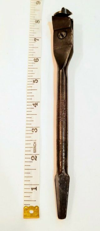 Vintage 8 1/2 " Snell Mfg.  Co.  Expansive Bit Wood Drill Bit