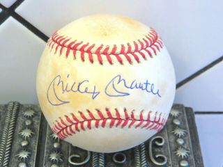 My Last One Yankees Mickey Mantle Autographed/signed Baseball &