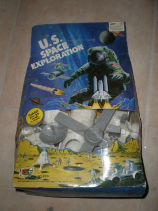 80s Vintage Plastic Toy Soldiers Us Space Exploration Astronauts Mib