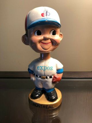 Montreal Expos Gold Base 1966 - 71 Vintage Bobblehead