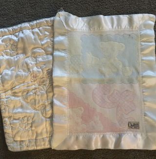 2 Vintage Quiltex Doll/baby Blankets