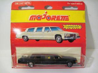 Vtg Majorette Cadillac Private Stretch Limousine W/ 4 Opening Doors 300 Limo