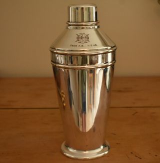 Vintage 1940’s Silver Plated Cocktail Shaker