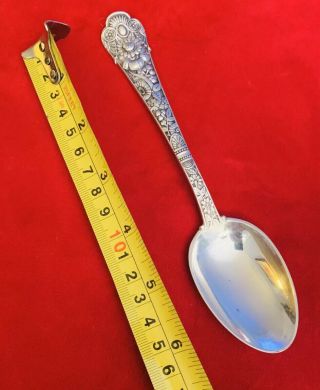 Cluny Pattern Gorham Sterling Silver Place Soup Spoon 7 " Serving Piece - Flowers