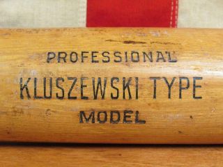 Vintage 50s Adirondack Wood Baseball Bat 212 Professional Model Kluszewski 34 "