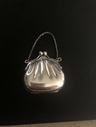 Vintage Sterling Chatelaine/ Dance Coin Purse