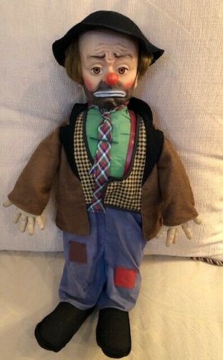 Vintage 1950 " S Emmett Kelly Willie The Clown Hobo Baby Barry Toy Doll