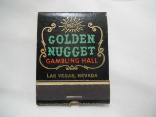 Vintage Feature Matchbook Golden Nugget Casino Las Vegas Unstruck Roulette S5E 3