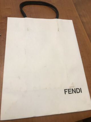 Fendi Paper Shopping / Gift Bag Vintage