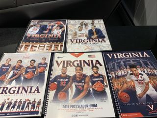 Uva Virginia Cavaliers Basketball Media Guide 2014,  2015,  2016,  2017