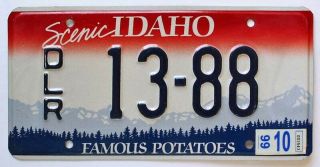 Embossed Scenic Idaho 1999 Dealer License Plate,  73 - B8