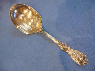 Francis 1st Solid Sterling Salad Spoon - Reed & Barton - 9.  25 Inches