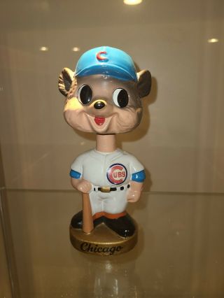 1960s Chicago Cubs Gold Base Nodder Baseball Bobble Bobbing Head -