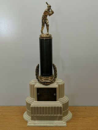 18.  5 " Vintage Antique 1948 Baseball Babe Ruth Topper Bakelite Dodge Inc Trophy 