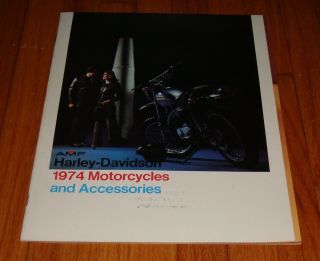 1974 Harley Davidson Motorcycle & Accessories Sales Brochure