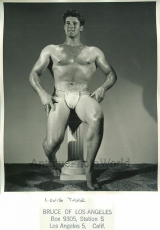 Sexy Man Body Builder Louis Tarr Vintage Physique Photo Bruce Of La