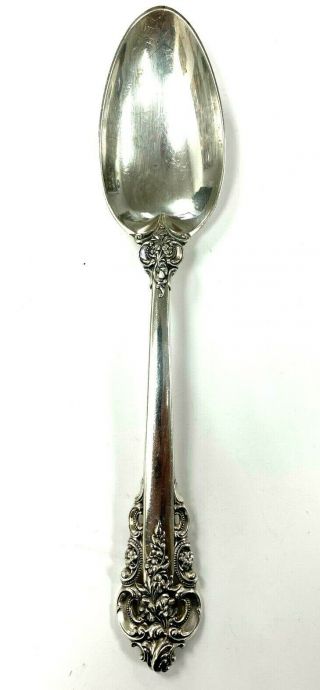 Wallace Grande Baroque Sterling Silver Large 8.  75 " Serving Spoon No M