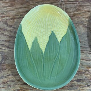Vintage Shawnee Pottery Corn Plate Platter Serving Dish 9.  5 