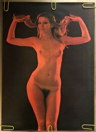 Vintage Poster Eve Psychedelic Trippy Sexy Babe Woman Lady Girl 1970s