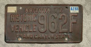 A71 - Arizona Solid Copper Historic Vehicle License Plate 962f