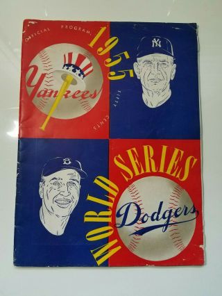 1955 World Series Official Program York Yankees Vs.  Brooklyn Dodgers