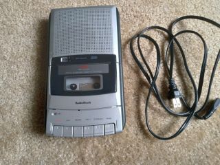 Vintage Radio Shack Portable Cassette Recorder W/ Cord Ctr - 121tested And