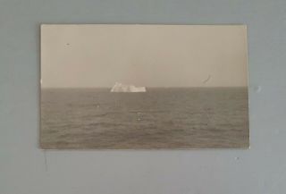 Old Postcard Showing Iceberg At Sea.  Possible White Star Line Titanic Iceberg.