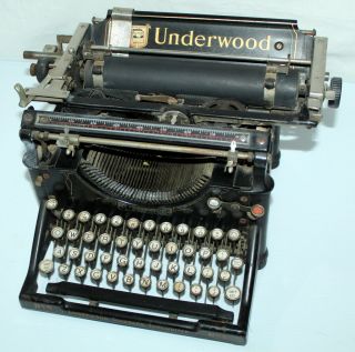 Vintage Underwood Standard No 5 Typewriter 1920 