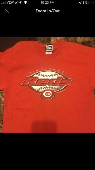 Vintage Cincinnati Reds Mlb Baseball Pro Player T - Shirt Adult M